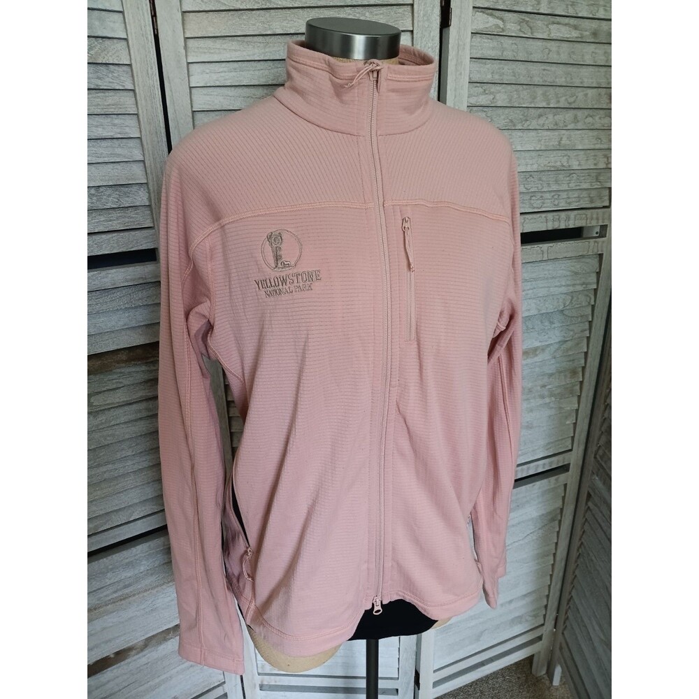 Fjallraven Abisko Lite Fleece Wmn's Sz. XL Full Zip Jckt Chalk Rose"Yellowstone"
